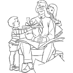 Father´s Day holiday coloring pages