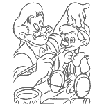 fairy tale coloring pages of pinocchio