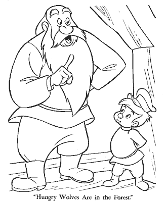 peter and the wolf coloring pages