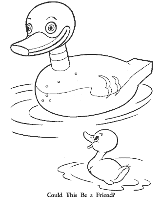 ugly duckling coloring page
