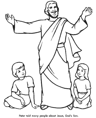 sunday school coloring page