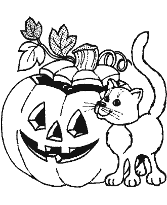 halloween jack-o-lantern coloring pages