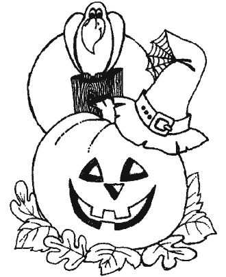 halloween jack-o-lantern coloring pages