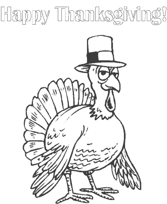 happy thanksgiving coloring pages