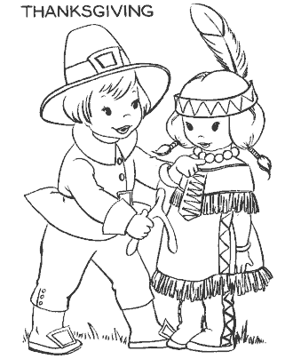 happy thanksgiving coloring page