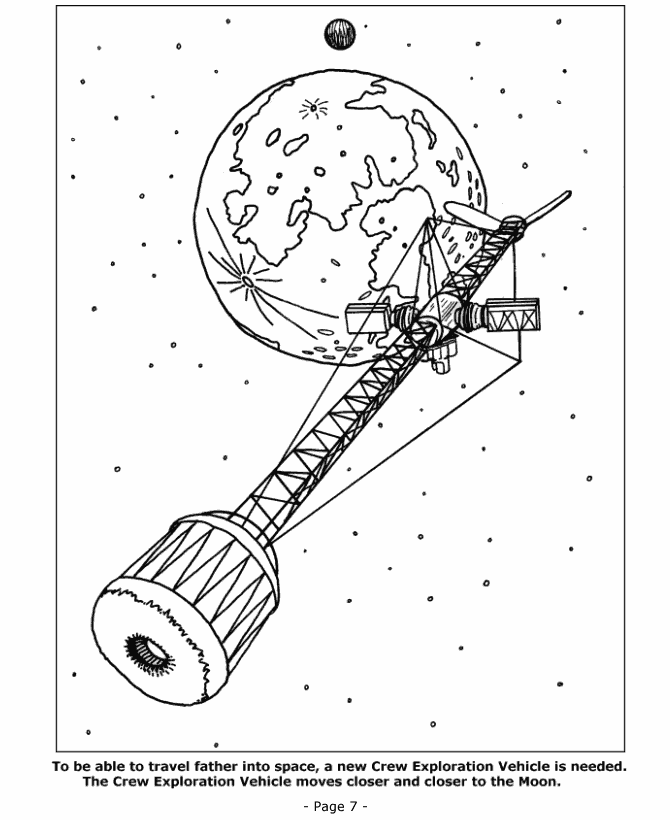 Space Station coloring pages