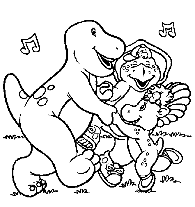 baby bop coloring pages - photo #46