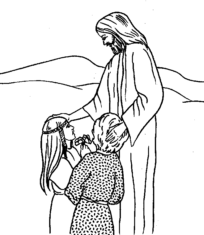 Bible Jesus coloring pages