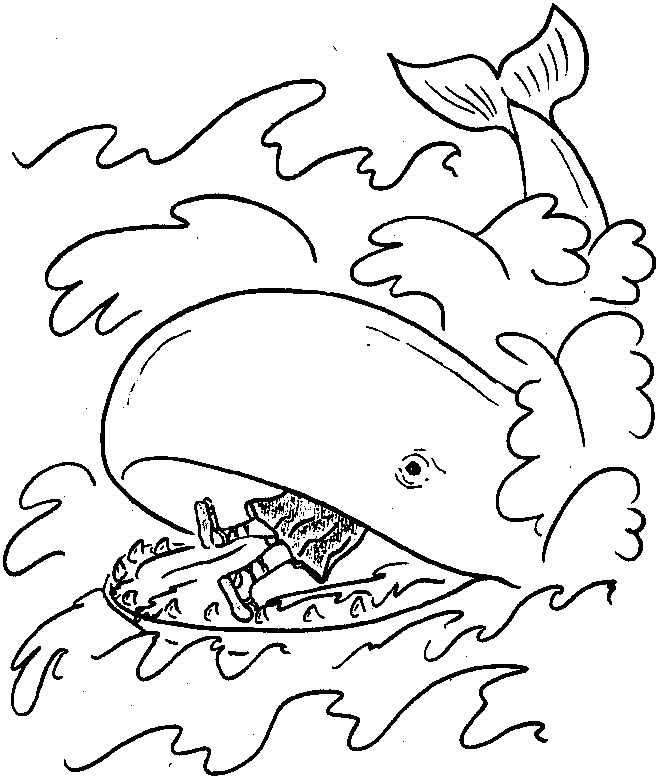 Bible Jonah coloring pages