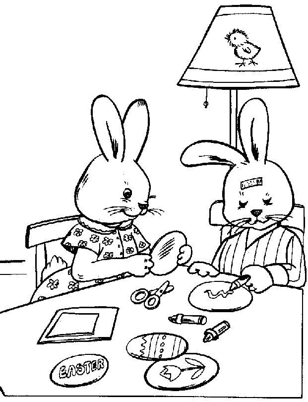 easter bunny coloring book pictures. this easter coloring book