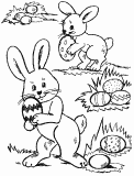 Easter coloring book picture