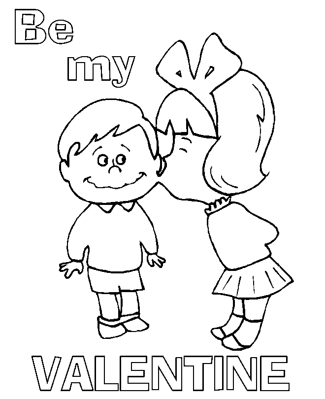 valentine printable coloring pages. Printable Valentine coloring
