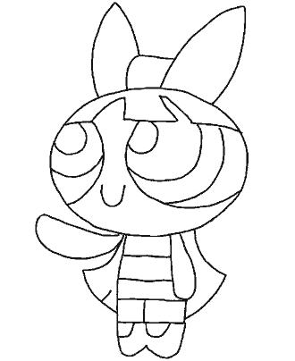 powerpuff girls coloring page