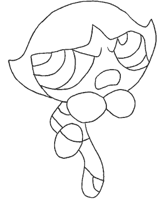 powerpuff girls coloring page