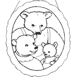 three bears fairy tale coloring pages