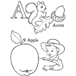 alphabet coloring page worksheets for kids