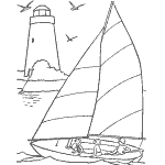 coloring pages of boats