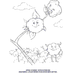 cotton coloring pages to print and color
