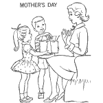 holiday coloring pages for mother´s day