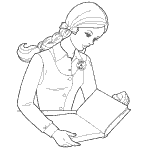 school coloring pages for girls