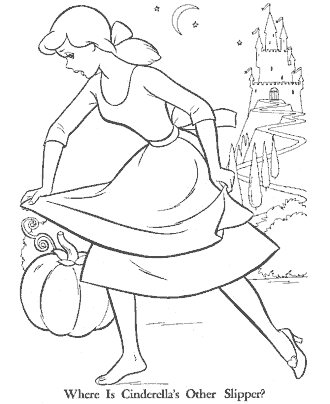 Cinderella Coloring Pages for Kids
