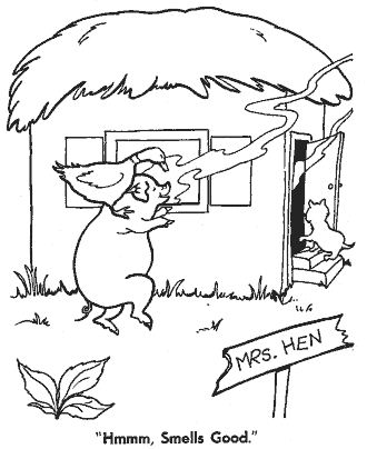 little red hen coloring page