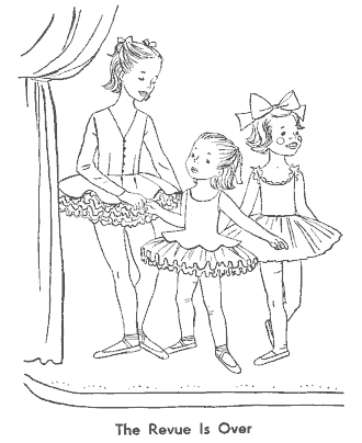 ballet coloring page for girls