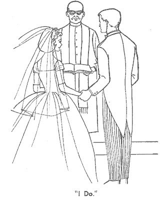 wedding coloring page for girls