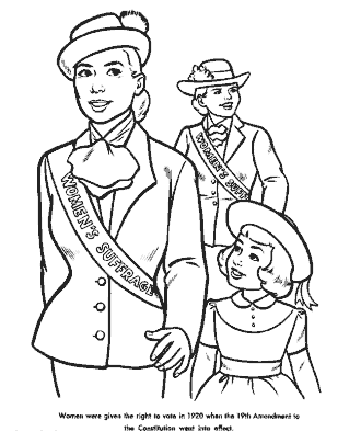 women in history coloring page for girls