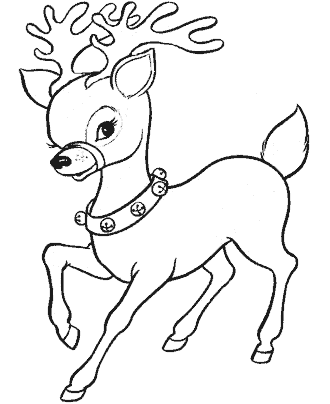 reindeer coloring pages