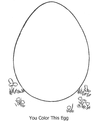 easter egg coloring pages