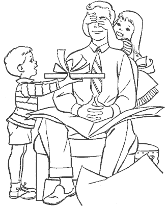 father´s day coloring page