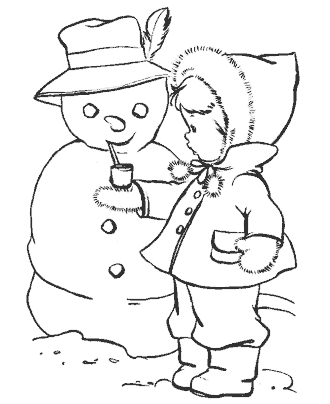 winters coloring page