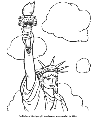 Statue of Liberty coloring page