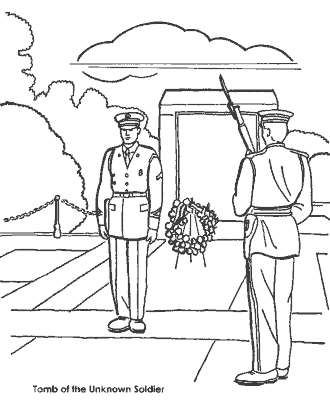 veterans days coloring page