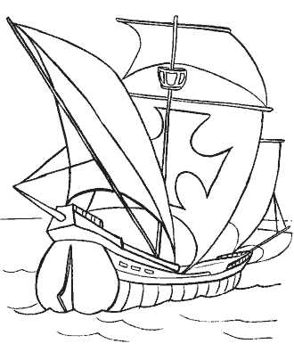 viking ship coloring page