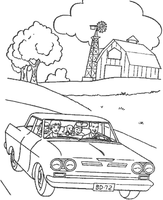 car coloring page