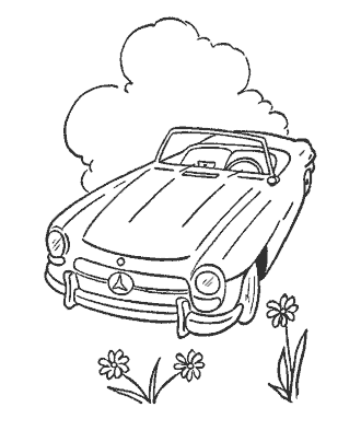 car coloring page