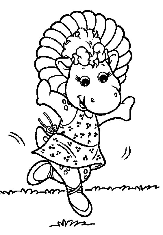 Barney coloring pages to print