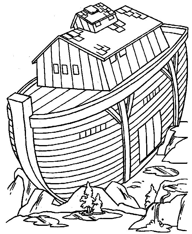 Bible Noahs Ark coloring pages